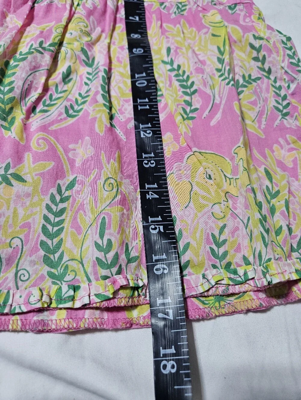 Lilly Pulitzer Pink Safari Animal Print Cotton Mini Skirt Size 8 Lined